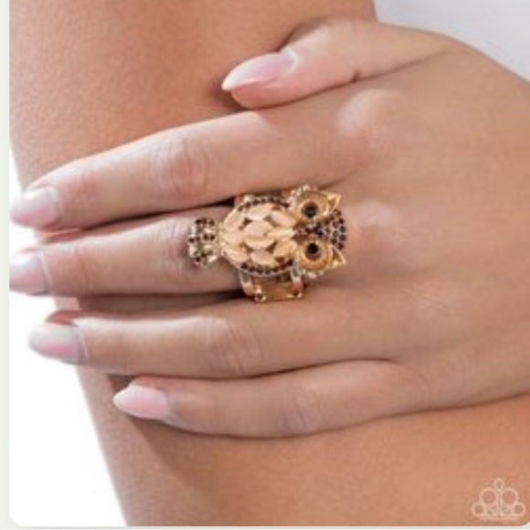 🦉🤎🦉 “OWL OBSESSION” BROWN OWL RING ~ PAPARAZZI❗️🦉🤎🦉 - Picture 3 of 4